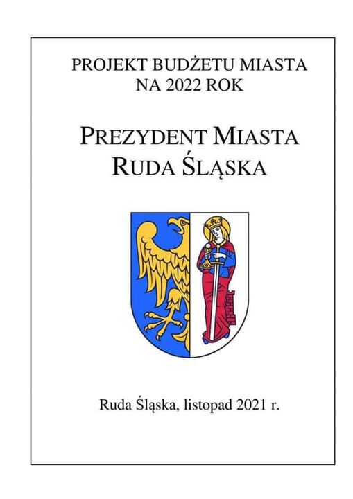 Przedstawiono projekt budżetu Miasta Ruda Śląska